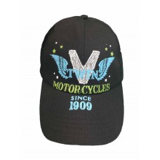 HarleyDavidson Mujer&apos;s Black Blue & green Vtwin hat 9779812VW adjustable  eb-64292249